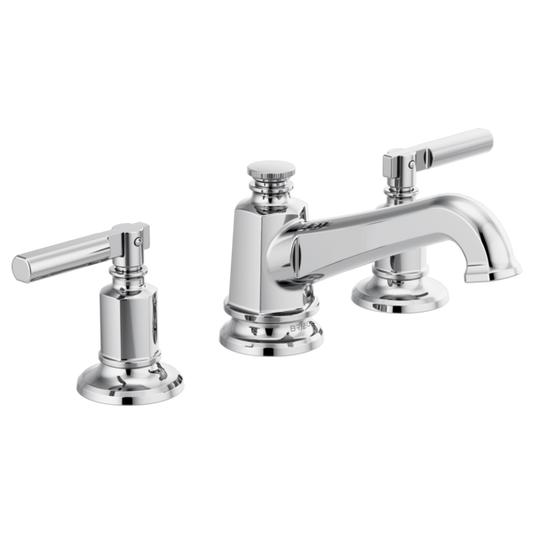 BRIZO INVARI 65378LF Widespread Lavatory Faucet with Angled Spout - Lever Handles 1.2 GPM