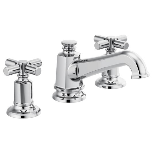 BRIZO INVARI 65378LF Widespread Lavatory Faucet with Angled Spout - Cross Handles 1.2 GPM