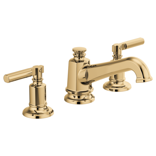 BRIZO 65378LF Widespread Lavatory Faucet with Angled Spout - Lever Handles 1.5 GPM