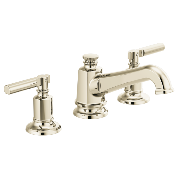 BRIZO INVARI 65378LF Widespread Lavatory Faucet with Angled Spout - Lever Handles 1.2 GPM