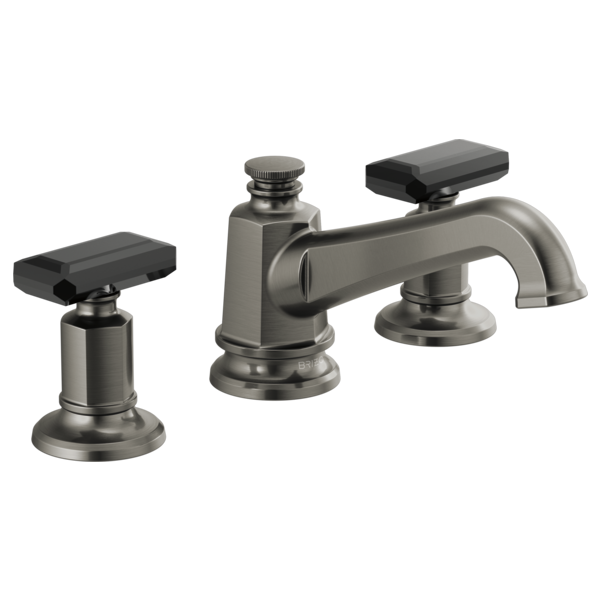 BRIZO INVARI 65378LF Widespread Lavatory Faucet with Angled Spout - Knob Handles 1.2 GPM