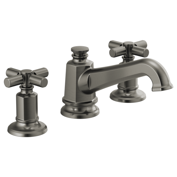 BRIZO INVARI 65378LF Widespread Lavatory Faucet with Angled Spout - Cross Handles 1.2 GPM