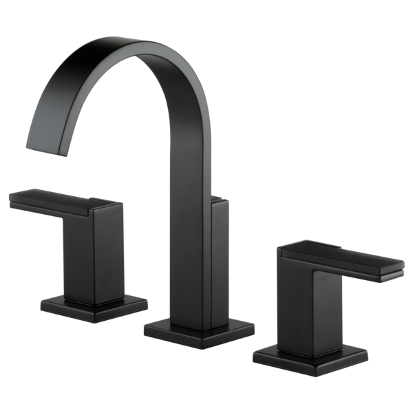 BRIZO SIDERNA 65380LF Widespread Lavatory Faucet - Glass Lever Handles 1.2 GPM