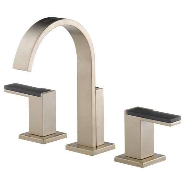 BRIZO SIDERNA 65380LF Widespread Lavatory Faucet - Glass Lever Handles 1.2 GPM