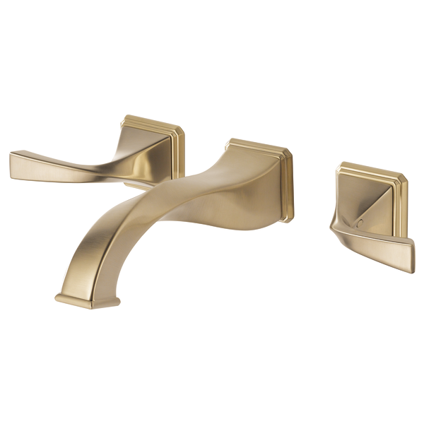 BRIZO 65830LF Two-Handle Wall Mount Lavatory Faucet 1.2 GPM