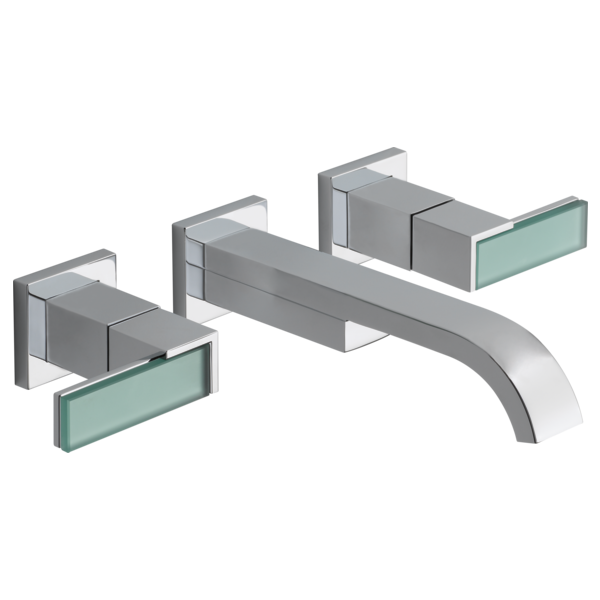 BRIZO 65880LF Two-Handle Wall Mount Lavatory Faucet - Less Handles 1.2 GPM