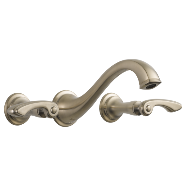 BRIZO CHARLOTTE 65885LF Two-Handle Wall Mount Lavatory Faucet - Lever Handles 1.2 GPM