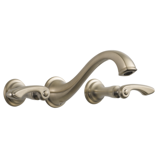 BRIZO 65885LF Two-Handle Wall Mount Lavatory Faucet - Lever Handles 1.5 GPM