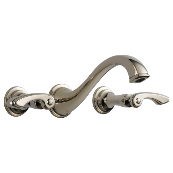 BRIZO CHARLOTTE 65885LF Two-Handle Wall Mount Lavatory Faucet - Lever Handles 1.2 GPM