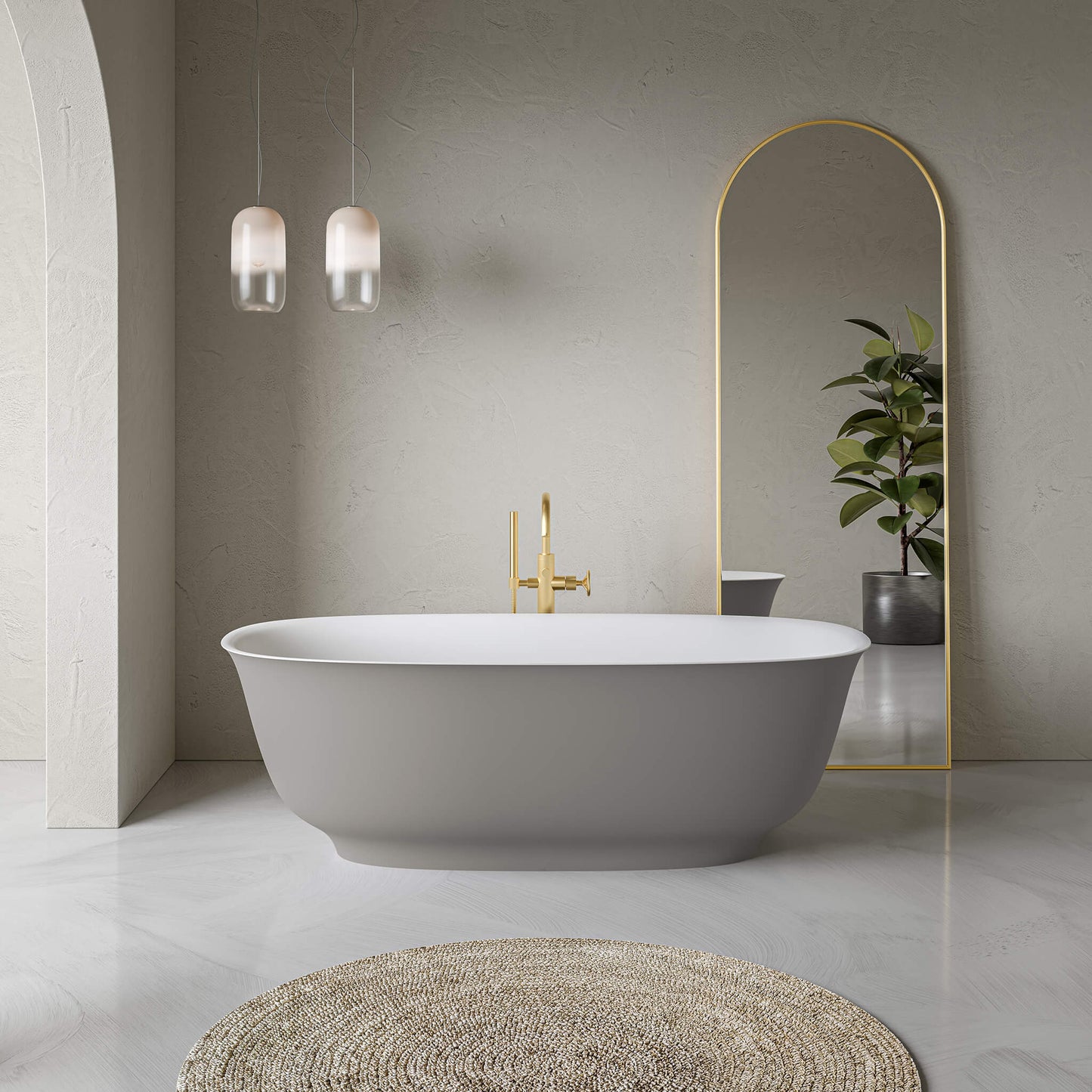 STONETOUCH 66001 Termoli Free Standing Bathtub