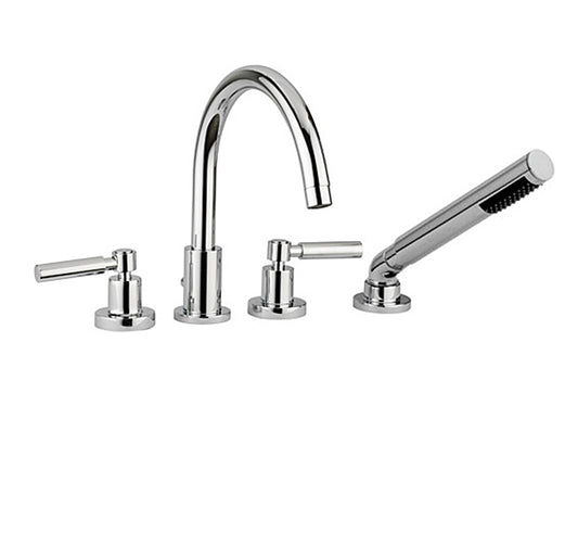 CABANO 66304 4 Piece deck mount tub filler with hand spray