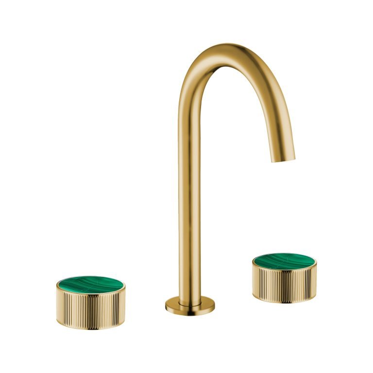 MAIER 82075J Bespoke Wide Spread Lav Stripes Handle and Malachite Inlay