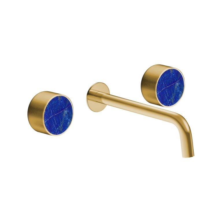 MAIER 82307 Bespoke Wallmount Lav Plain Handle and Lapis Iazuli Inlay