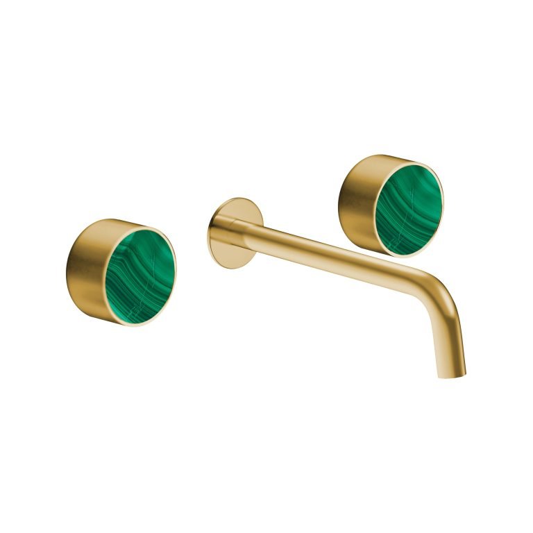 MAIER 82307 Bespoke Wallmount Lav Plain Handle and Malachite Inlay