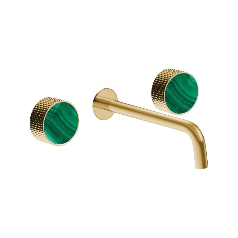 MAIER 82307 Bespoke Wallmount Lav Dots Handle and Malachite Inlay