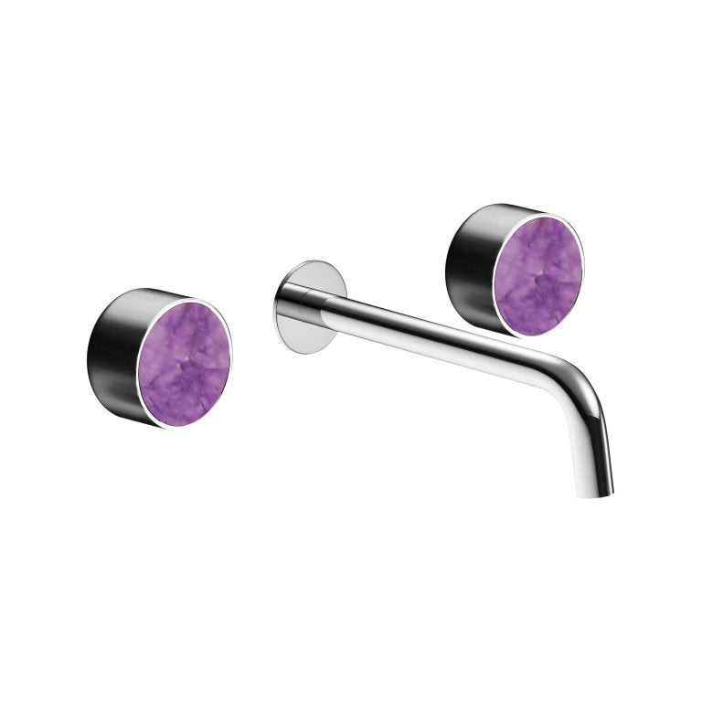 MAIER 82307 Bespoke Wallmount Lav Plain Handle and Amethyst Inlay