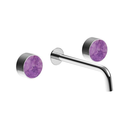 MAIER 82307 Bespoke Wallmount Lav Dots Handle and Amethyst Inlay