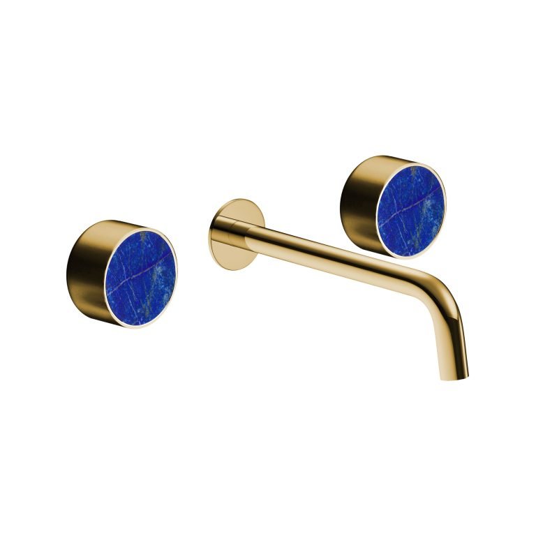 MAIER 82307 Bespoke Wallmount Lav Plain Handle and Lapis Iazuli Inlay