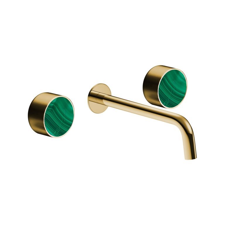 MAIER 82307 Bespoke Wallmount Lav Plain Handle and Malachite Inlay