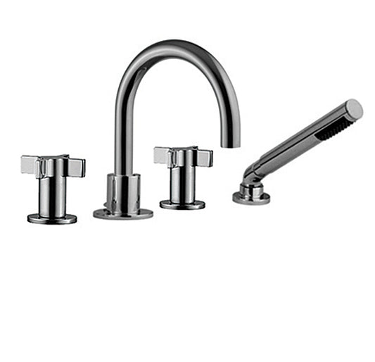 CABANO 83304 4 Piece deck mount tub filler with hand spray