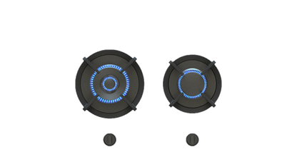 PITT BAULA BAULA2PT-NG, 2-Burner, Top Mounted Control Knobs, PRO Brass Burners, Natural Gas