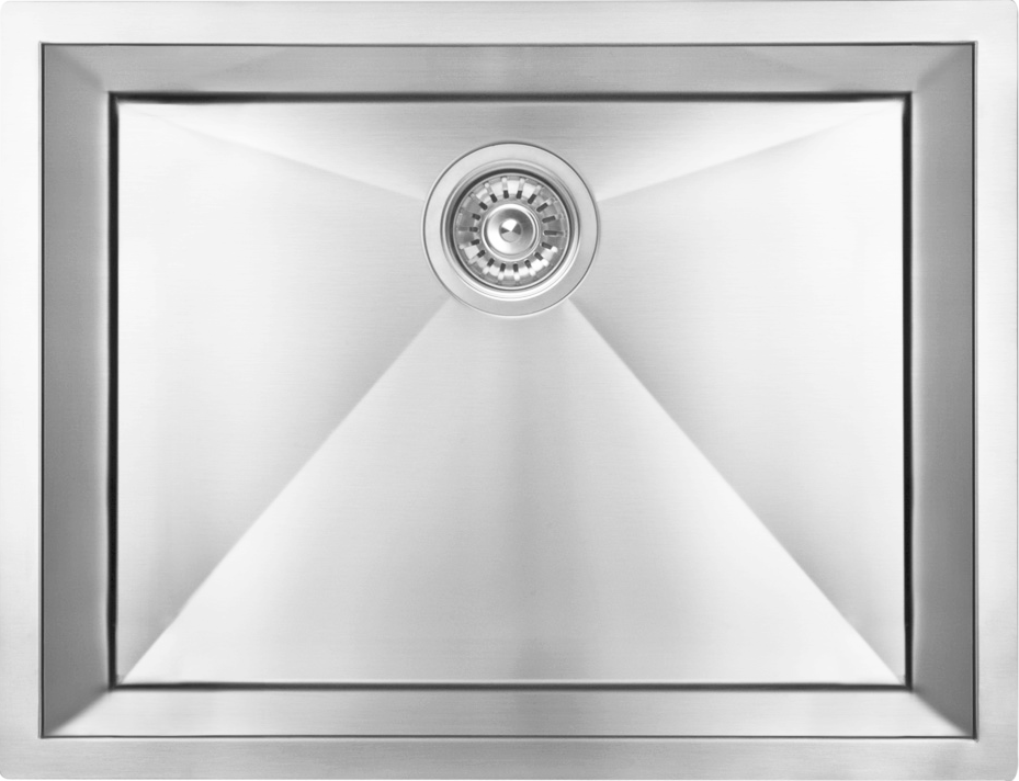 ZOMODO CRC584 25" Sgl Sink - Undermount, 18ga, R0/6, Sgl Box