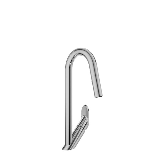 BARIL CUI-1940-02L Single Hole Kitchen Faucet With 2-Function Pull-Down Spray