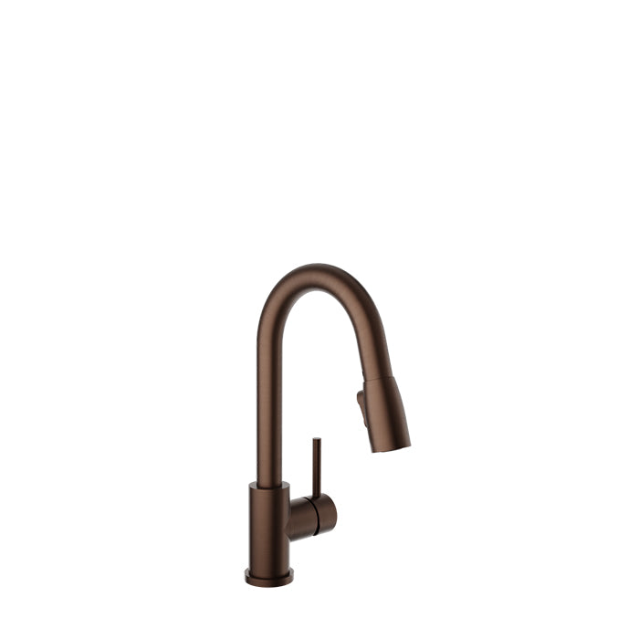 BARIL CUI-2040-02L Single Hole Bar / Prep Kitchen Faucet With 2-Function Pull-Down Spray