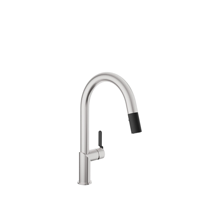 BARIL CUI-9249-32L Single Hole Kitchen Faucet With 2-Function Pull-Down Spray