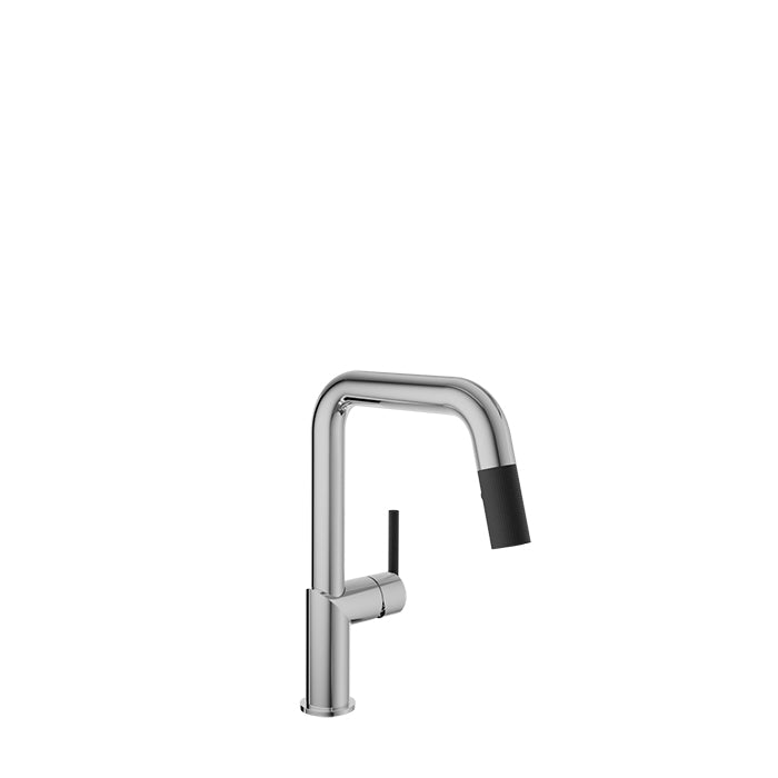 BARIL CUI-9250-22L Single Hole Kitchen Faucet With 2-Function Pull-Down Spray