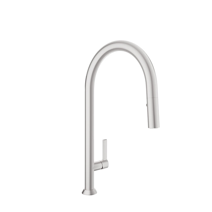 BARIL CUI-9335-02L High Single Hole Kitchen Faucet With 2-Function Pull-Down Spray