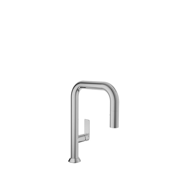 BARIL CUI-9352-02L Single Hole Bar / Prep Kitchen Faucet With 2-Function Pull-Down Spray