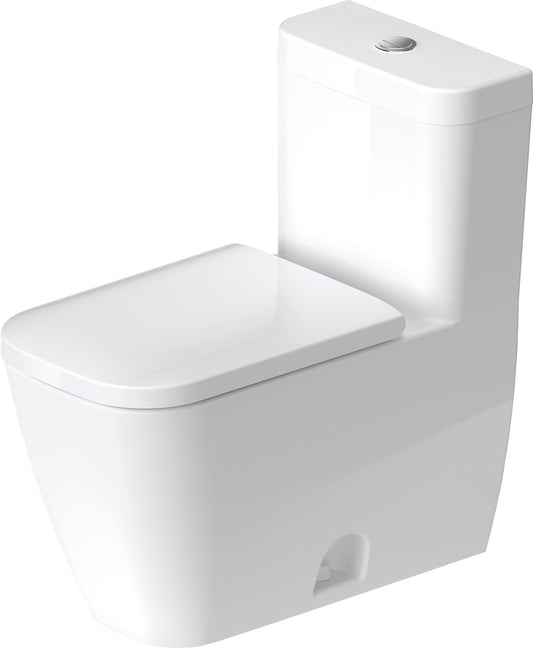 DURAVIT D4102120 Happy D.2 One-Piece Toilet Kit with Hygiene Glaze