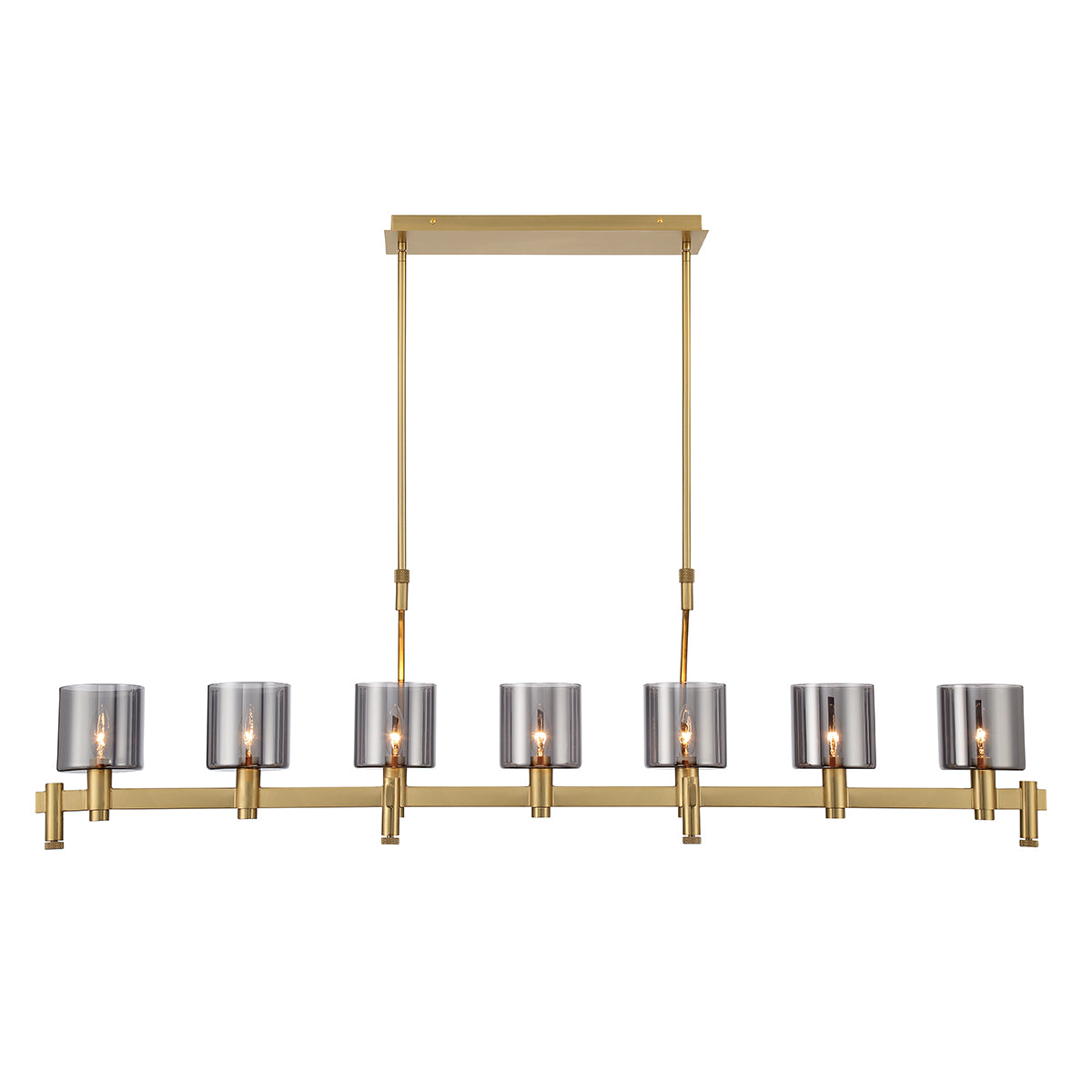 EUROFASE 45653 7-Light 57in Linear Chandelier