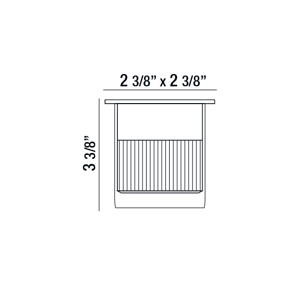 EUROFASE 32098 Inground Square 1X4.5W Led