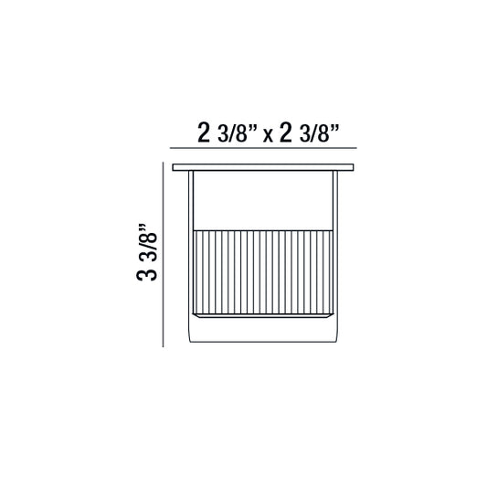 EUROFASE 32098 Inground Square 1X4.5W Led