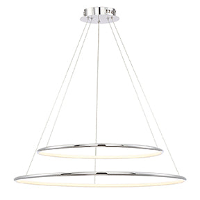 EUROFASE 31861 2-Tiers 2-Light 32in Integrated Led Grand Chandeli