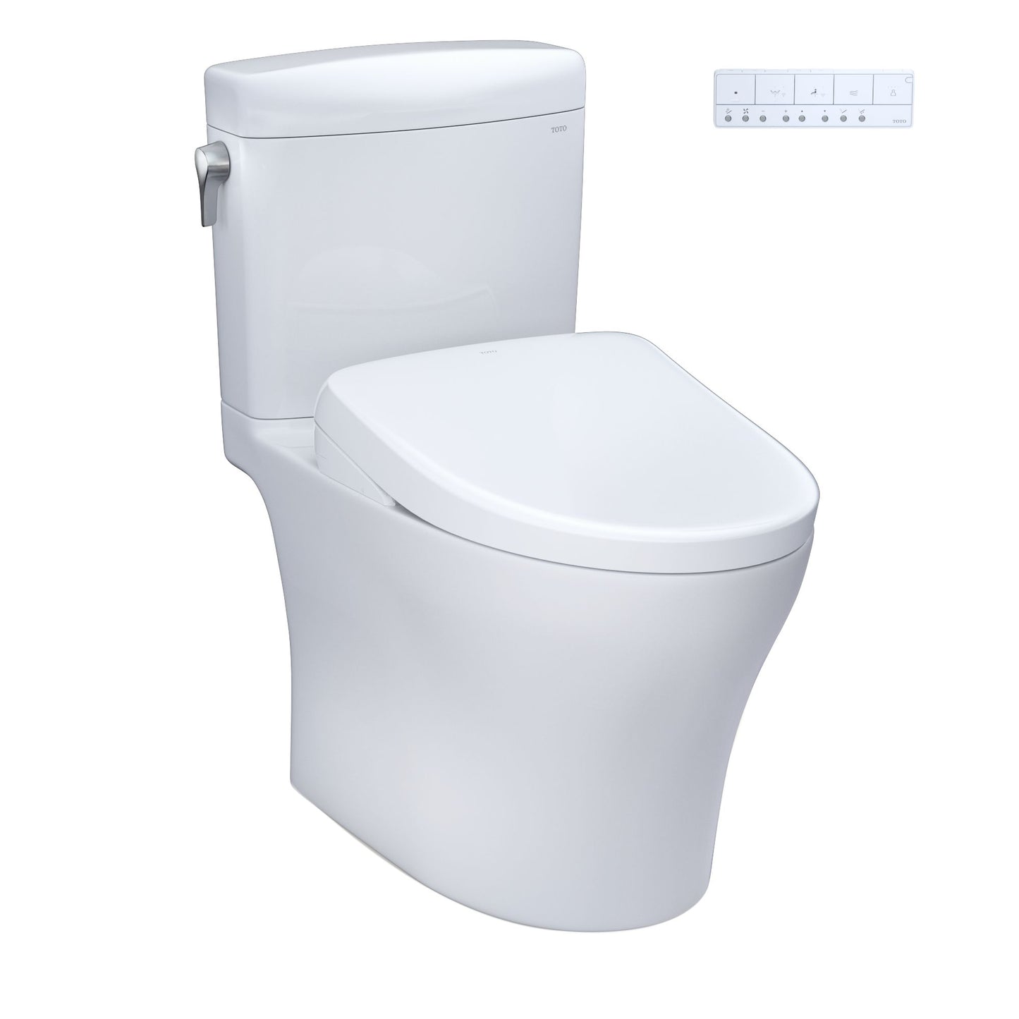 TOTO MW4364726 Aquia Iv Cube - Washlet+ S7 Two-Piece Toilet