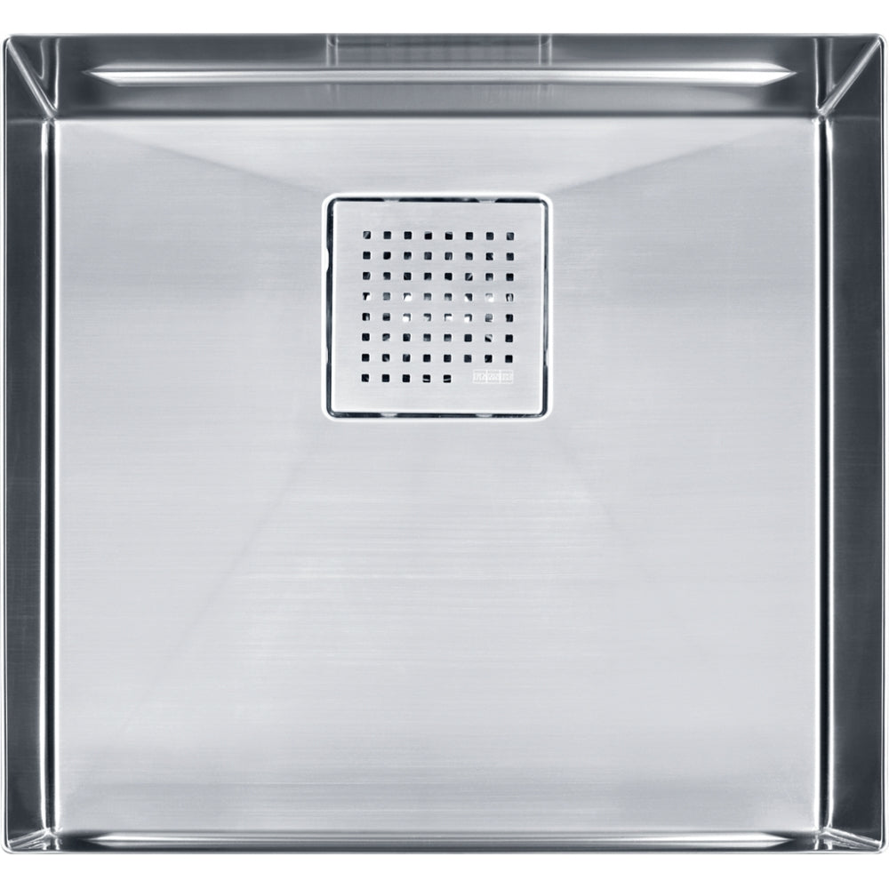 FRANKE PKX11018-S PEAK UM 16G SS SGL 24CAB WITH STRAINER BASKET STAINLESS STEEL SINK