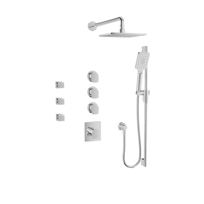 BARIL PRO-3950-04 Complete thermostatic shower kit