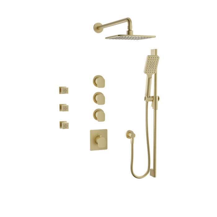 BARIL PRO-3950-04 Complete thermostatic shower kit