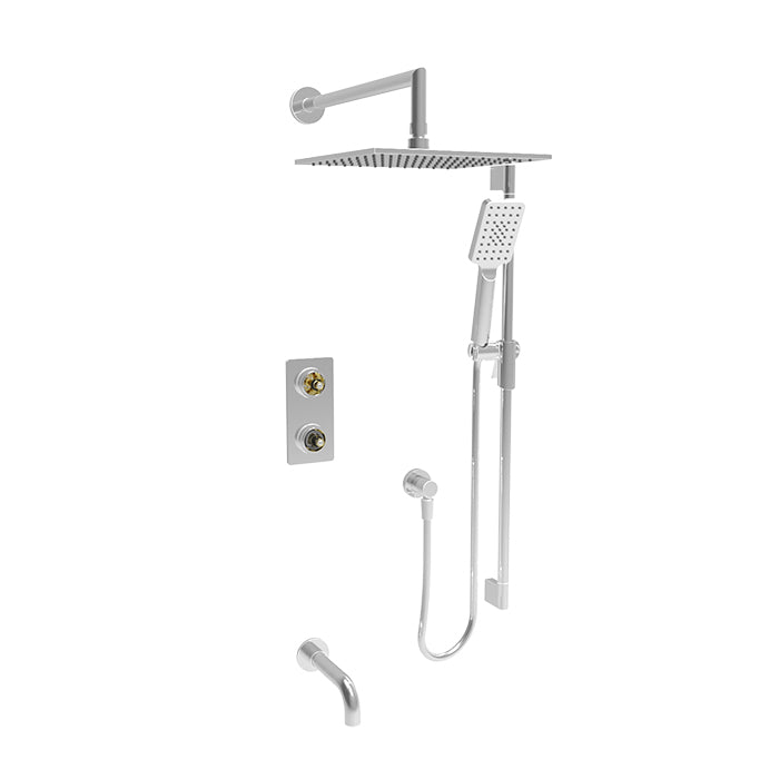 BARIL PRO-4302-80 Complete thermostatic pressure balanced shower kit (without handle)