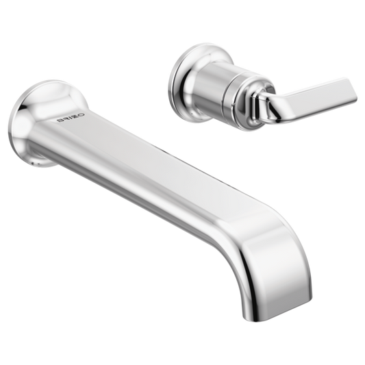 BRIZO ALLARIA T65767LF Two-Hole, Single-Handle Wall Mount Lavatory Faucet - Twist Handle 1.2 GPM