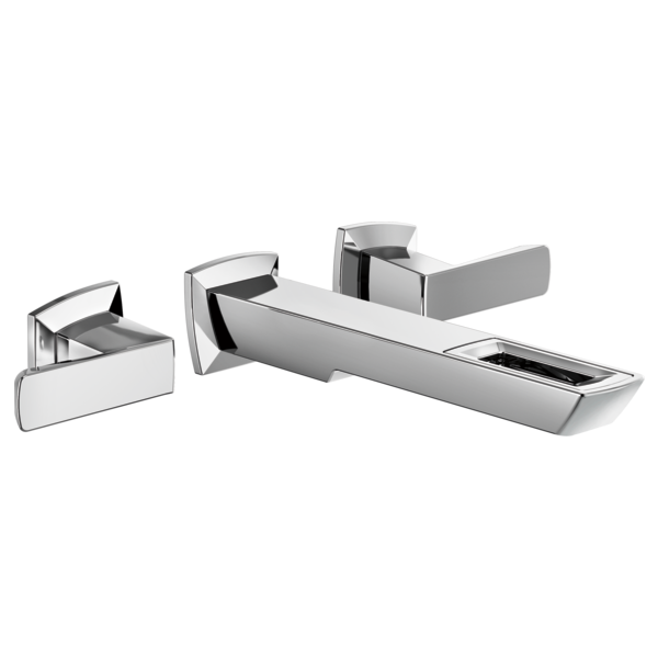 BRIZO VETTIS T65886LF Two-Handle Wall Mount Lavatory Faucet With Open-Flow Spout 1.2 GPM