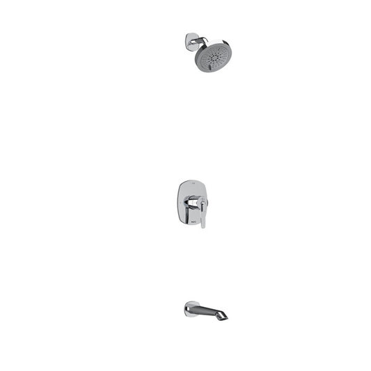 RIOBEL KIT4744VY Venty Type T/P (Thermostatic/Pressure Balance) 1/2 Inch Coaxial 2-Way No Share With Shower Head And Tub Spout