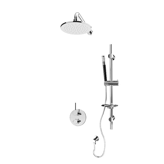 RUBI RKR811 Kronos 1/2'' Thermostatic Shower Set 2 Way Div. Xvtr69R