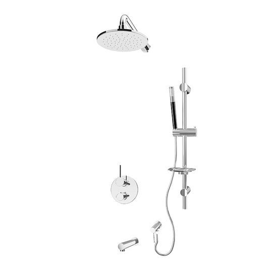 RUBI RKR813 Kronos 1/2'' Thermostatic Shower Set 2 Way Div. Xvtr69R