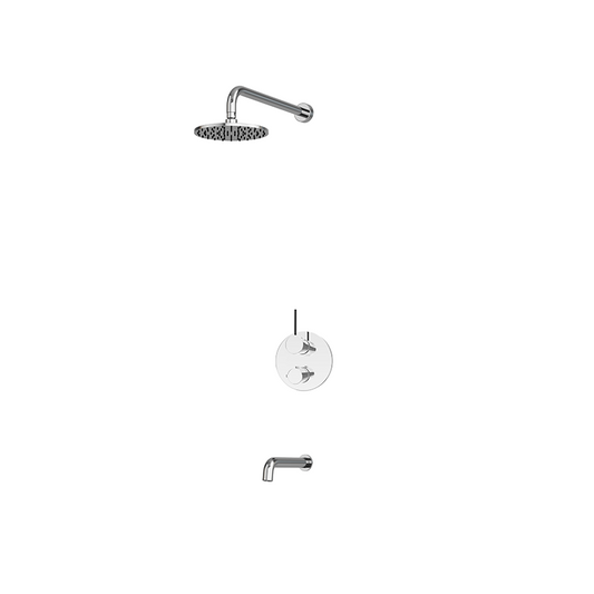 RUBI RKR831 Kronos 1/2'' Thermostatic Shower Set 2 Way Div. Xvtr69R