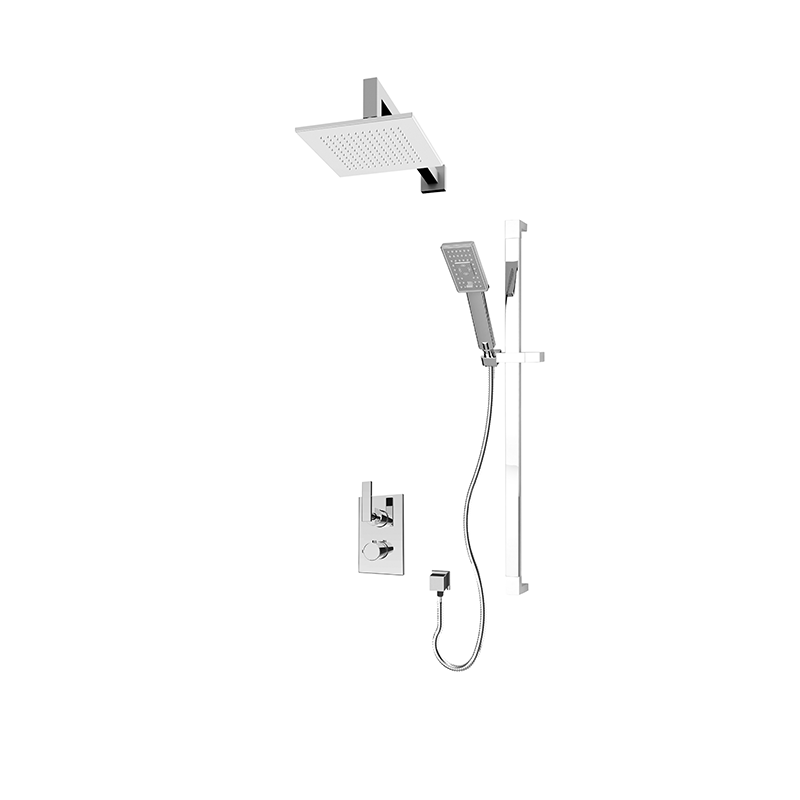 RUBI RQT811 Quatro 1/2'' Thermostatic Shower Set 2 Way Div. Xvtr69S