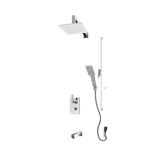 RUBI RQT813 Quatro 1/2'' Thermostatic Shower Hor. Set 2 Way Div. Xvtr69S